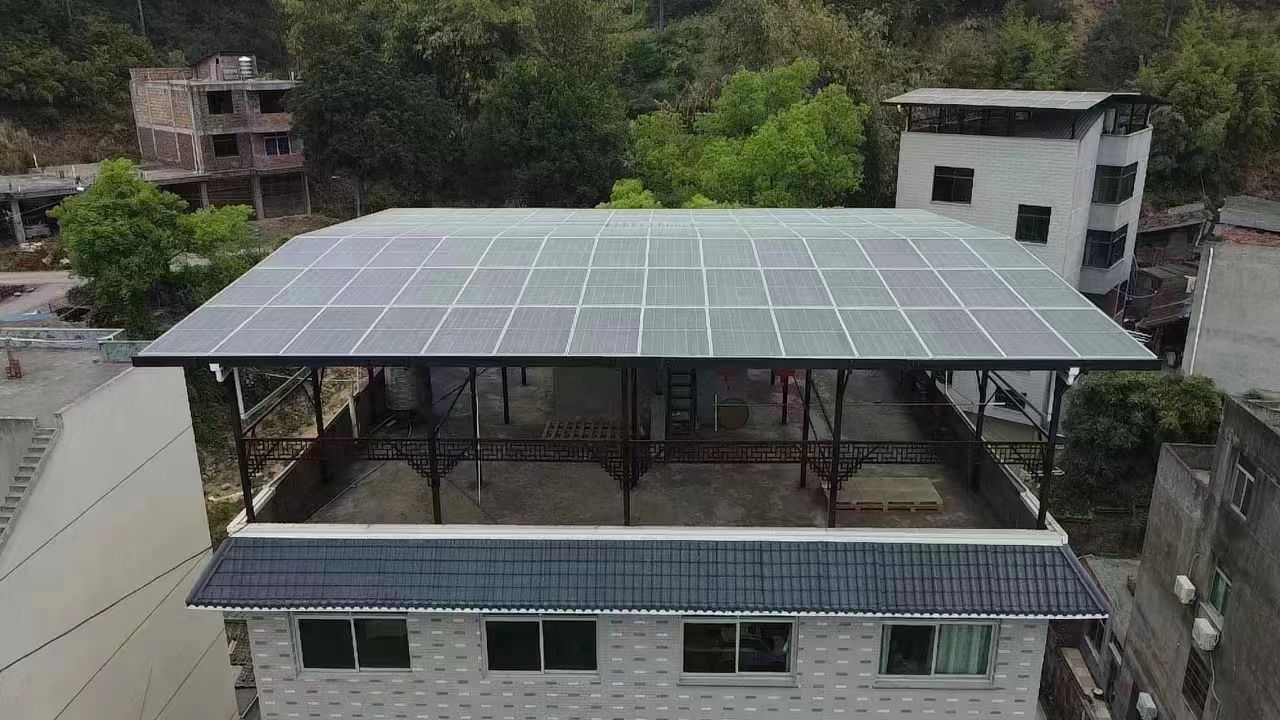 尉氏15kw+10kwh自建别墅家庭光伏储能系统